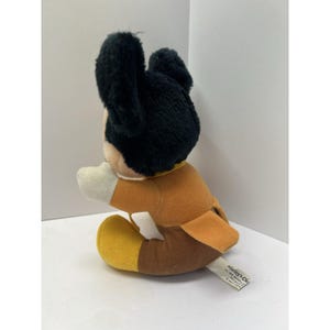 Peluche de Mickey Mouse de 7" de Disney Mickey's Christmas Carol, vintage de los años 80 imagen 6