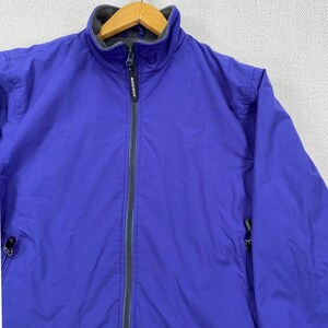 Woolrich Fleecefodrad Ripstop Jacka Dam Large Lapisblå Full Dragkedja Utomhus