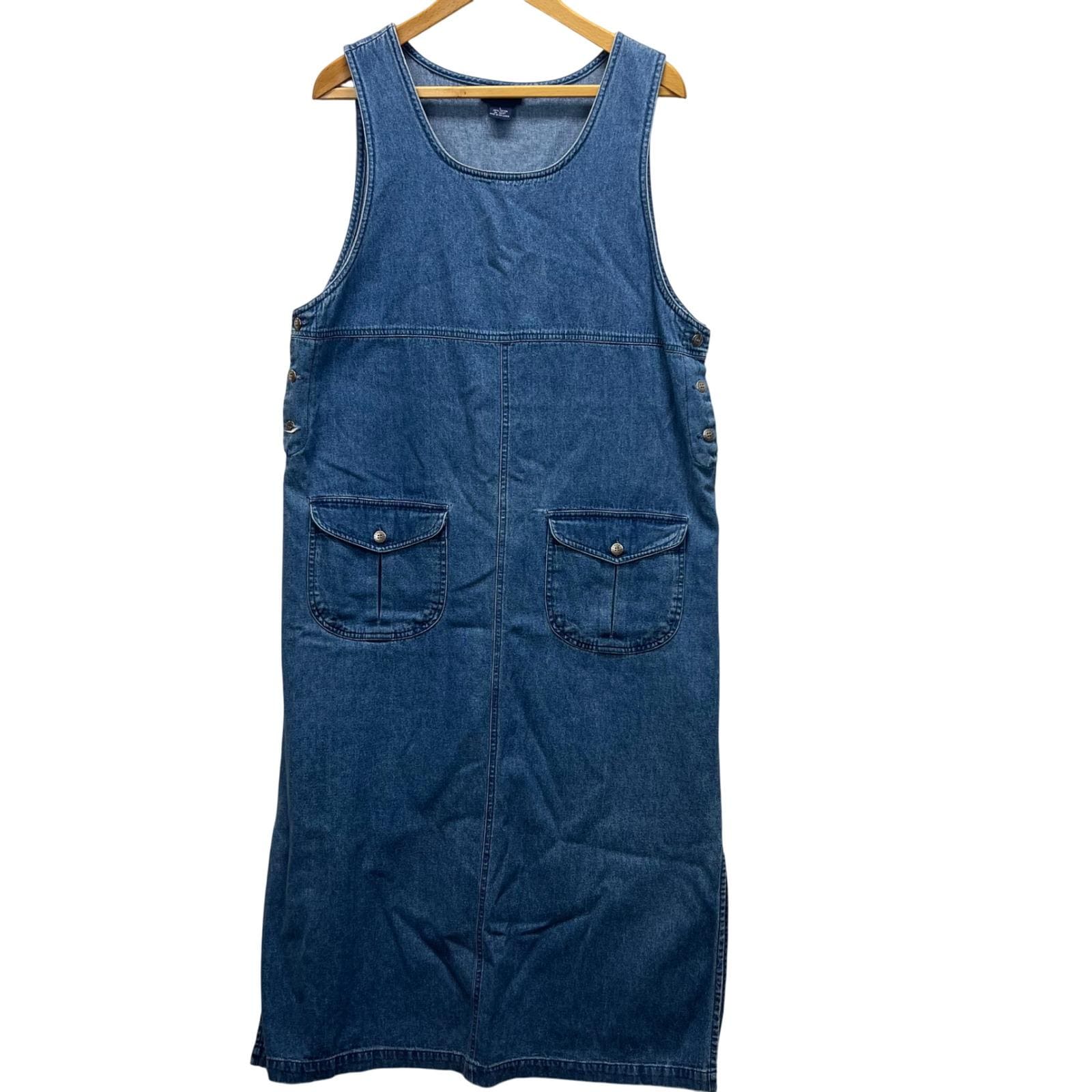 white christmas dresses Blue Color Jardin Denim Jumper Dress for Cool Girls 3-4Y / Denim main image 1
