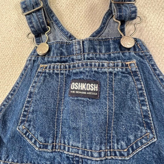 OshKosh B'gosh Denim Bib Overalls Kids 4T Cotton VTG … - Gem