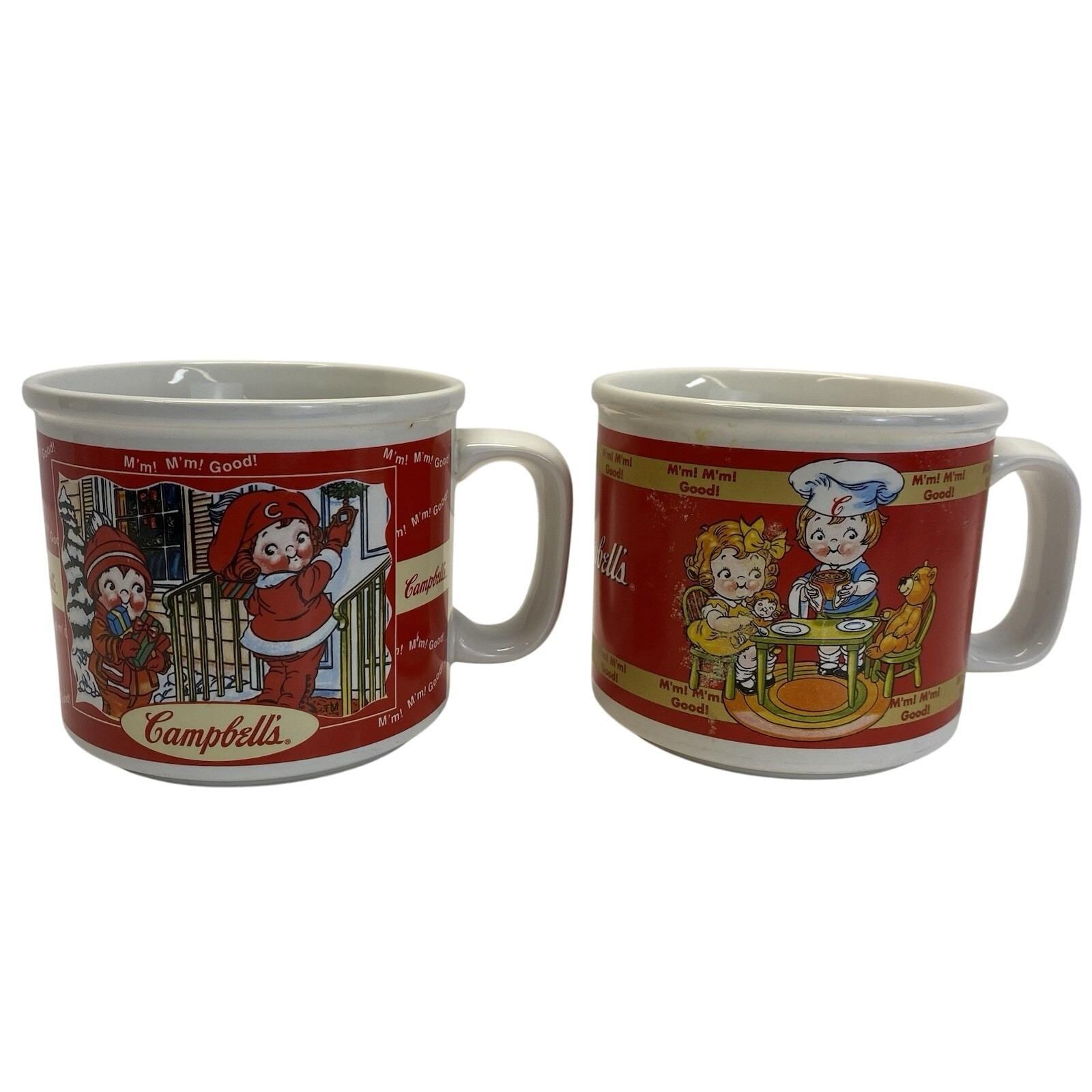 Vintage 1998 Campbell's Soup M'm ! M'm ! Good !soup Mug - Set of 2