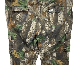 Pantaloni da caccia cargo mimetici VTG Walls Realtree Hardwoods, taglia 50-52, 3XL (leggi)