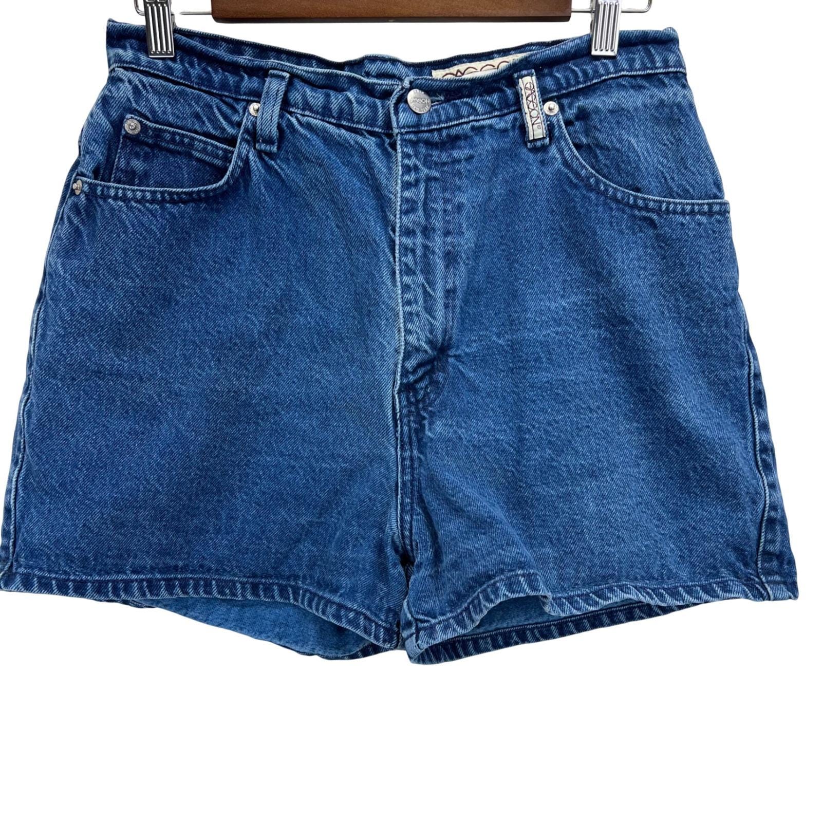 VTG 80s Sasson Jeans Women's Denim High Waisted Mom Shorts Tag 13