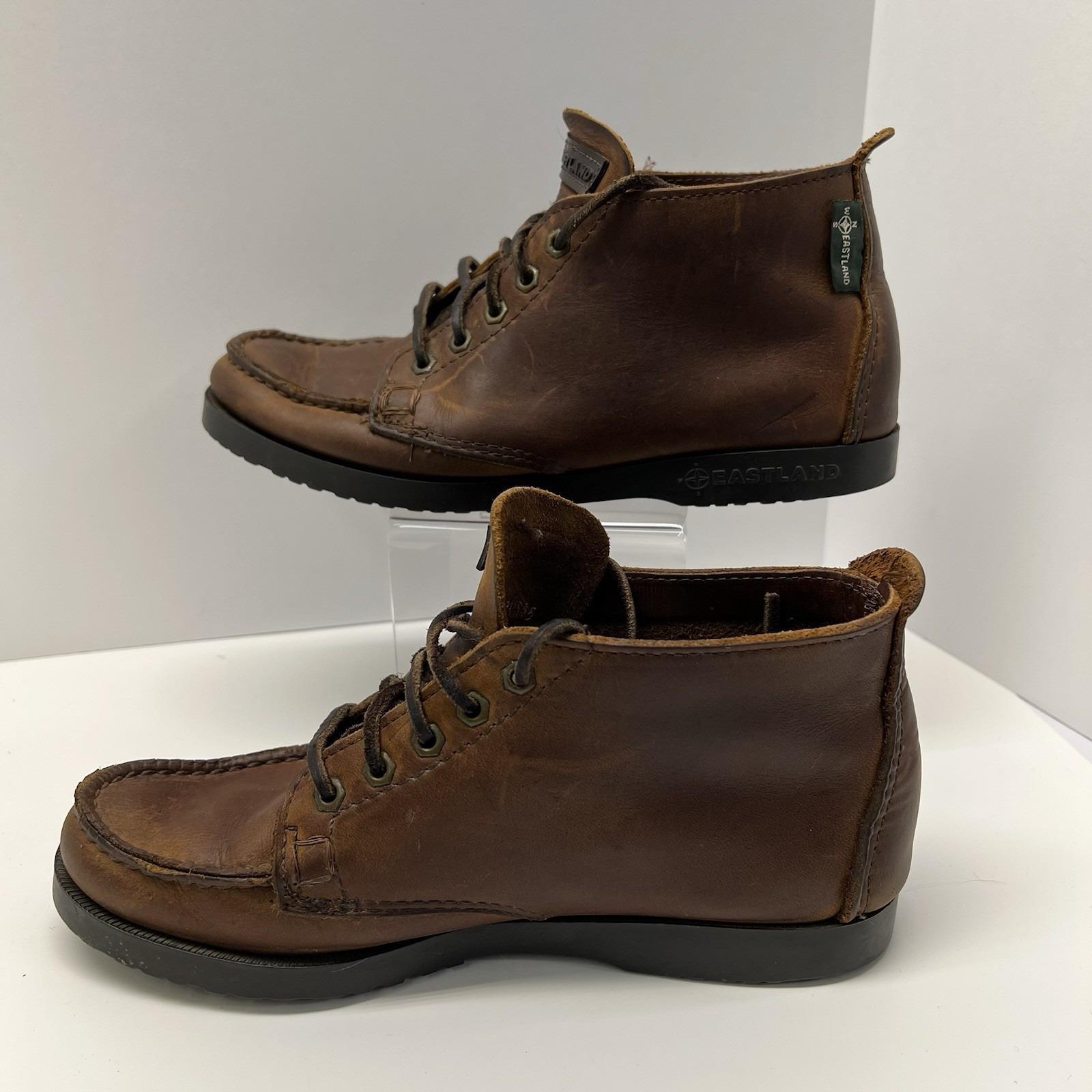 Eastland Vintage Seneca Mens 5D Brown Leather Camp Moc  display picture 1