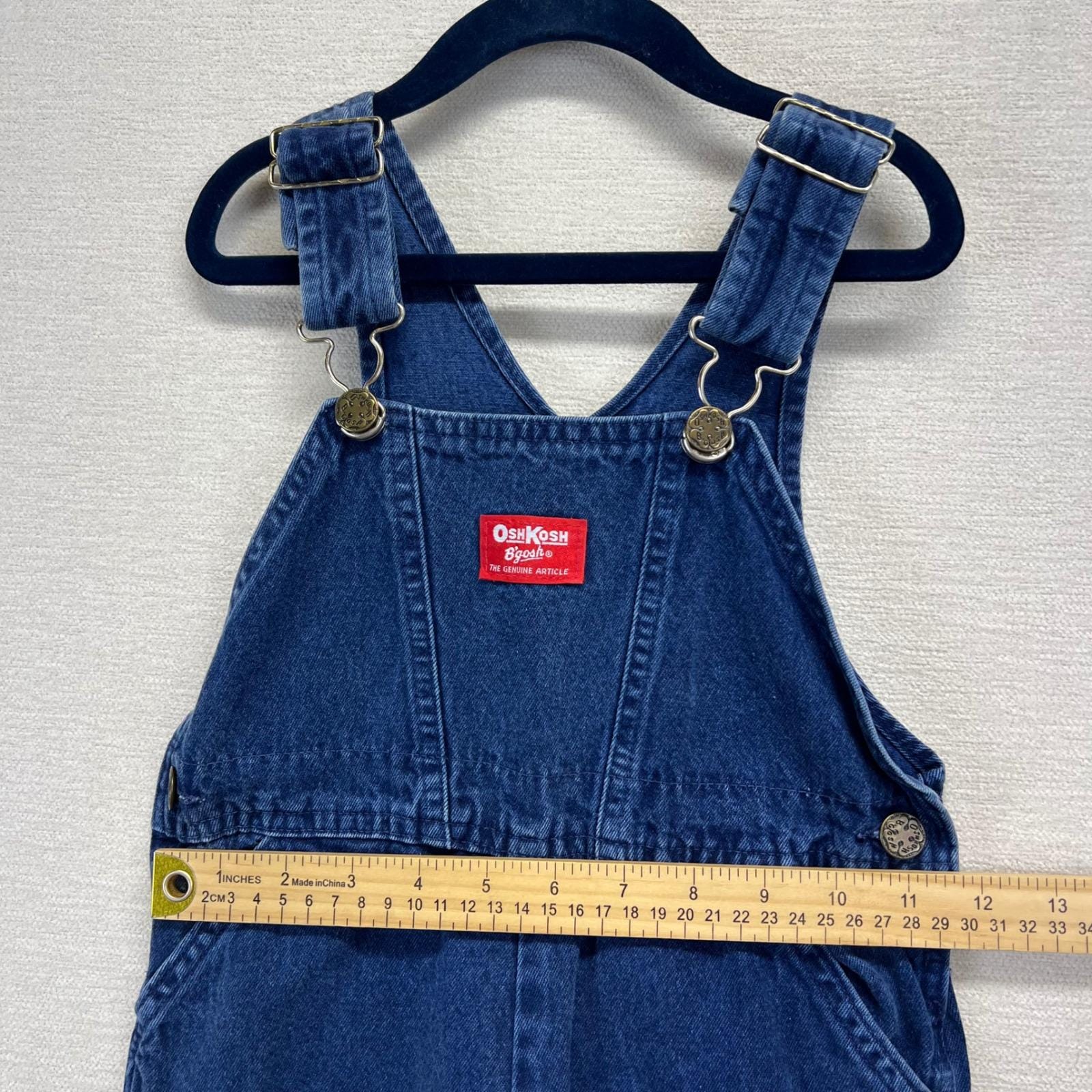 VTG 90s Oshkosh B'gosh Kids 4T Denim Overalls Embroidered Cars