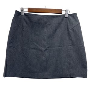 Mini-jupe GAP En Laine - Taille 10, Grise Foncée, Style Patch Pocket
