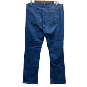 Lauren Ralph Lauren Women's 14 Modern Straight Curvy Denim Blue Jeans
