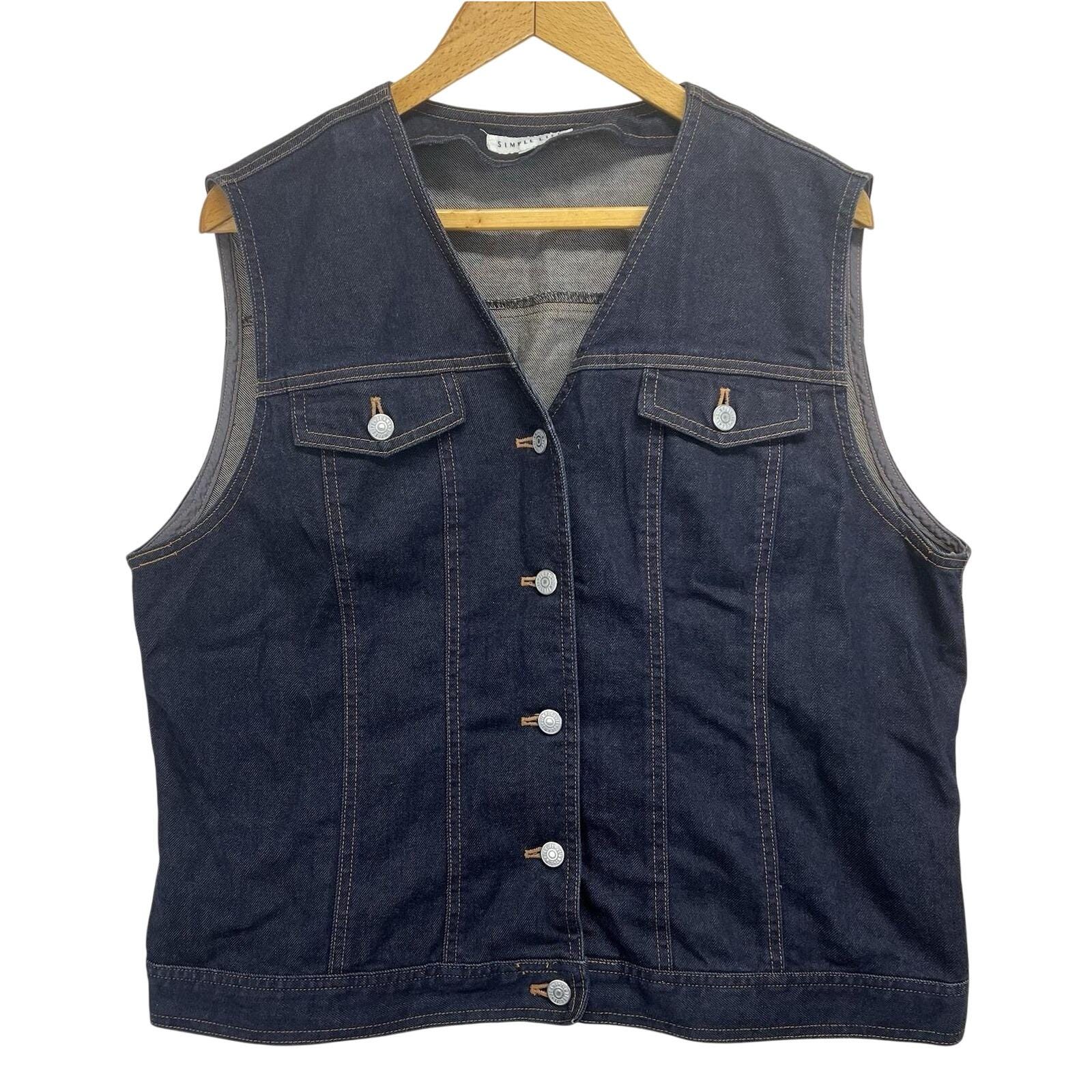 Long Denim Vest Women - Etsy
