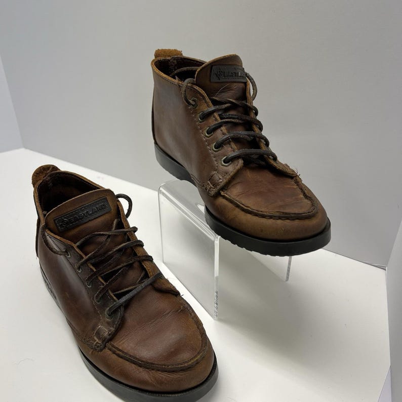 Eastland Vintage Seneca Mens 5D Brown Leather Camp Moc Chukka Boots image 2