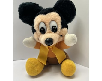 Disney Micky's Christmas Carol 7"Micky Maus Plüsch Vintage 80er Jahre