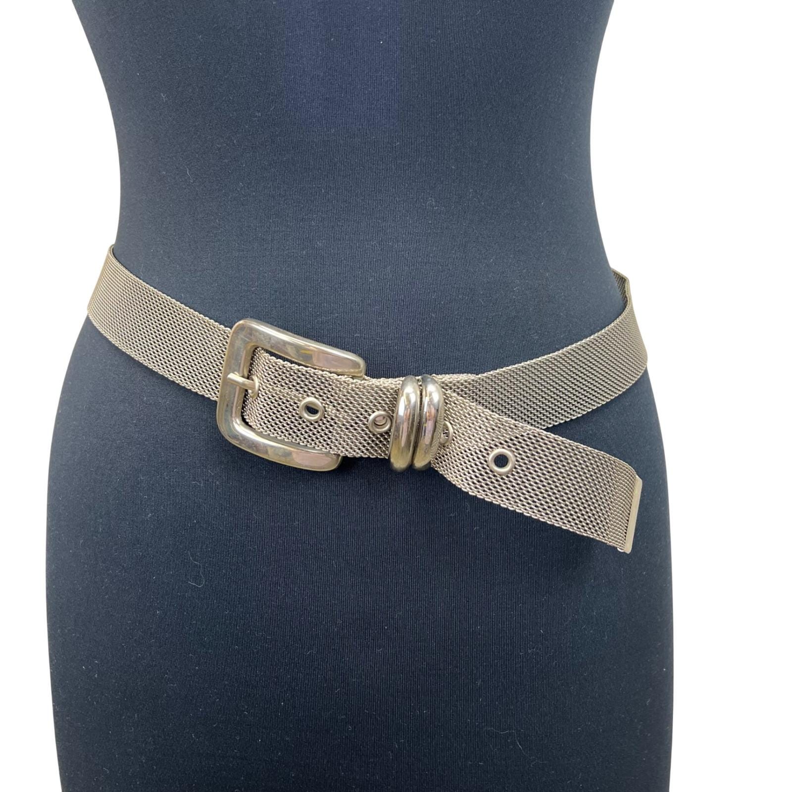 Silver Mesh Belt - Etsy display picture 2