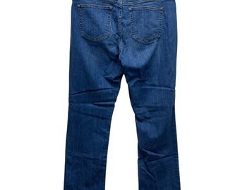 Lauren Ralph Lauren Modern Straight Curvy Jeans para mujer, talla 14, estilo vintage Y2K, elástico