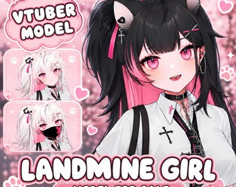 Landmine Girl Vtuber Model – Ready to use