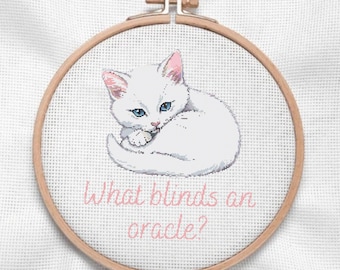 Crescent City Inspired Cross Stitch - What blinds an Oracle PDF Pattern
