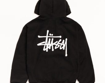 Vintage 90's Stussy Usa Blue Sweatshirt Medium Stussy Eight Ball