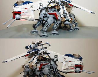 Republic Dropship & AT-OT Walker (10195) - 1808PCS Block Set + 8 Clone Troopers