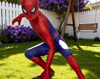 Déguisement Spider-Man pour enfant, costume cosplay de fête d'anniversaire