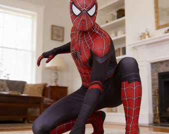 Tobey Spider suit cosplay costume—Kids' and Adult Sizes