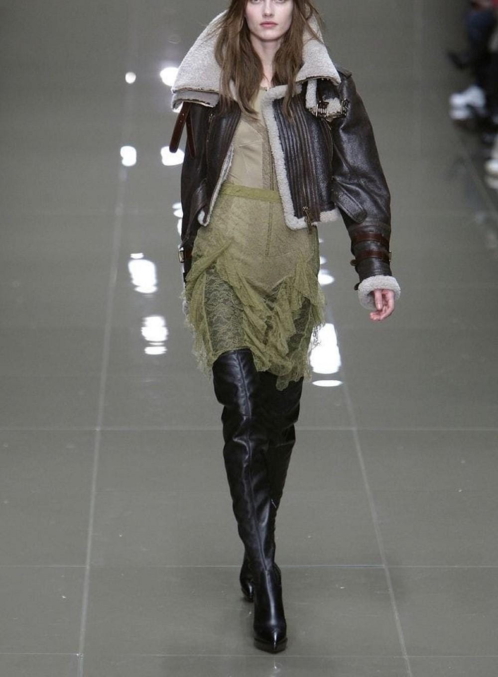 Martina Distressed Aviator Jacket main image 1