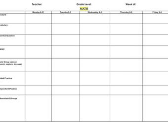 Lesson Plan Template
