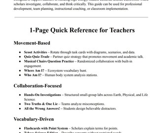 Science Engagement Strategies for Elementary Classrooms | Teacher PD Resource | Student Engagement Toolkit | Instructional Strategies | Scie
