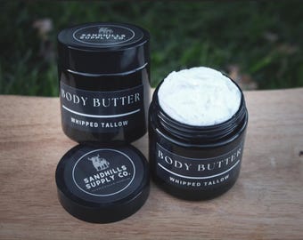 Whipped Tallow Body Butter | Deep Hydration for Dry, Cracked Skin | Grass Fed Natural Moisturizer