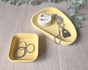 Jewellery Tray Set | Yellow Trinket Trays/Jewellery Holder