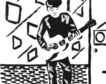 Guitarist (Print 11"x17")