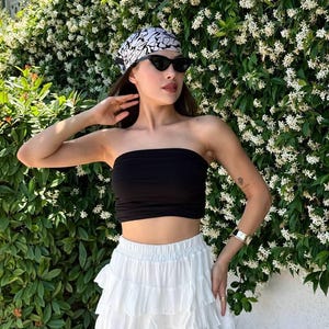 Women’s White Ruffle Layered Mini Skirt – Summer Casual Outfit