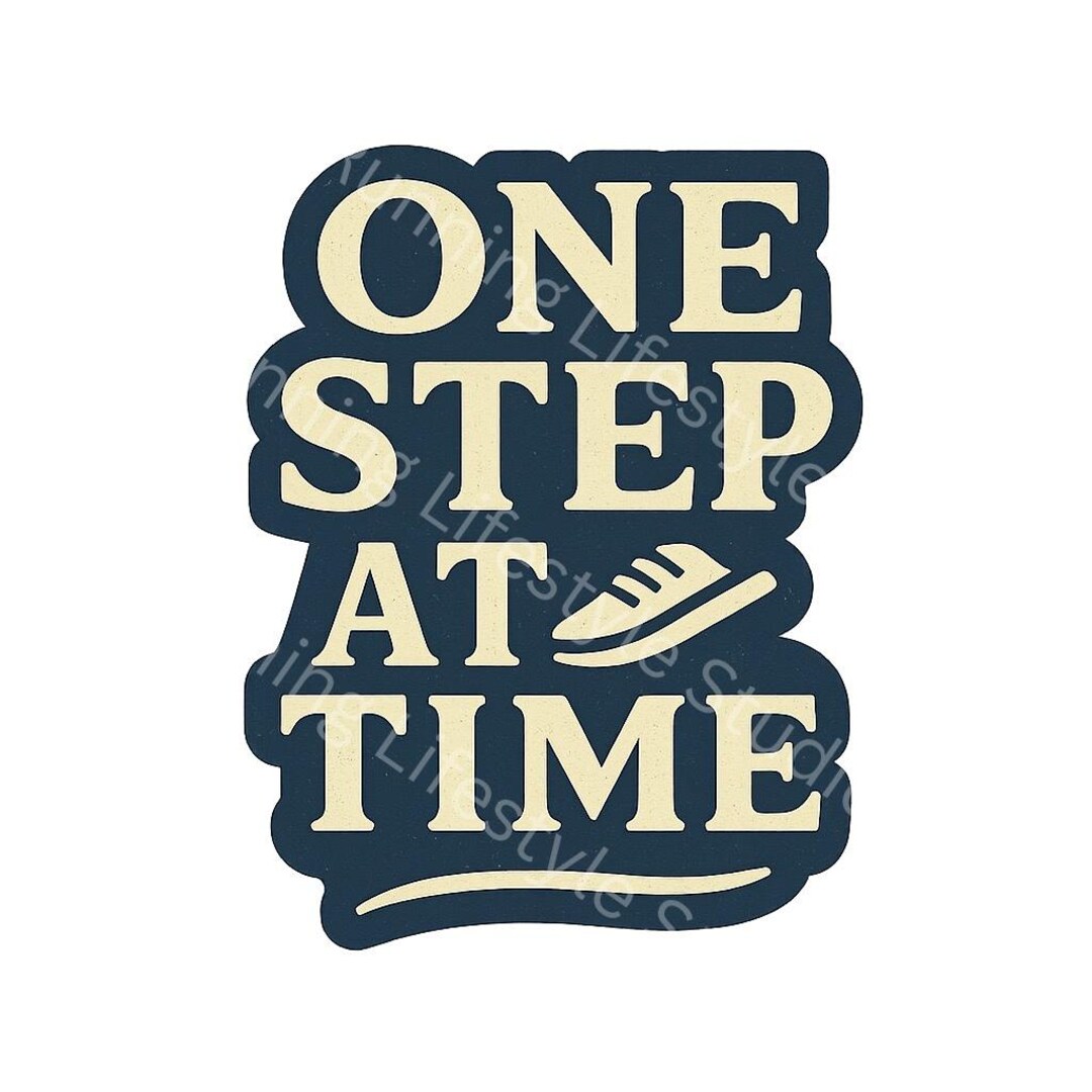 One Step at a Time – Motivational Running Design - Etsy