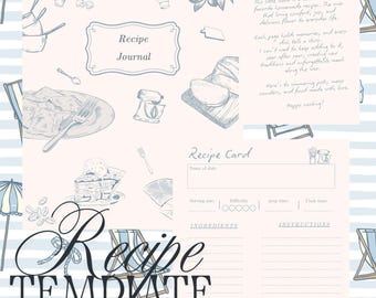 Recipe Journal Template