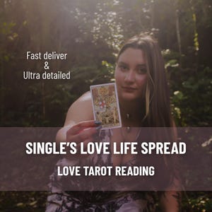 Single&#39;s Love Tarot Reading - 6 Card Self Love & Attraction | Personalized PDF Report