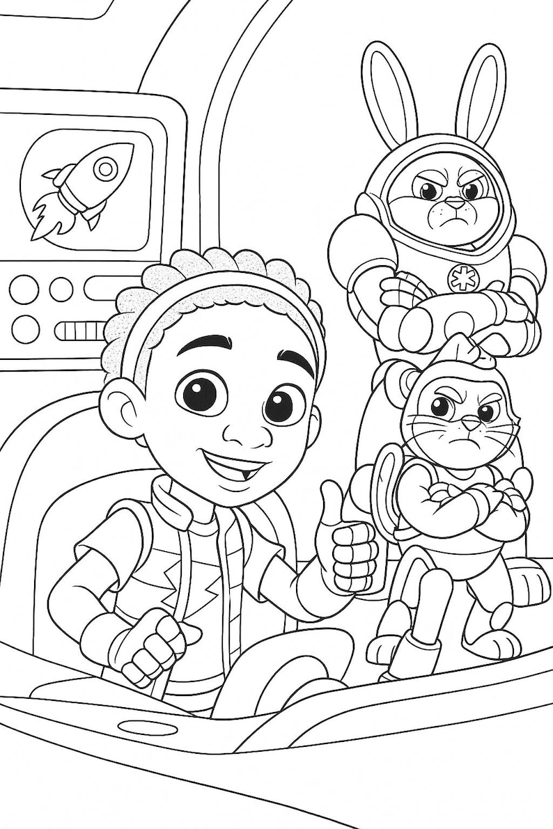 Robogobo The Series Coloring Book 30 Printable A4 Coloring Pages 