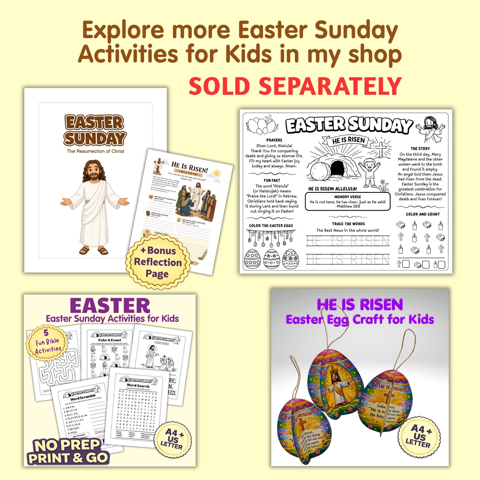 Easter Sunday Coloring Pages for Kids | Resurrection of Jesus Story ...