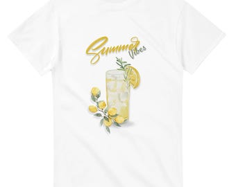 Women's Summer Vibes T-Shirt | Summer T-shirt with lemons | Cocktail | Feel-good shirt for summer | Summer style