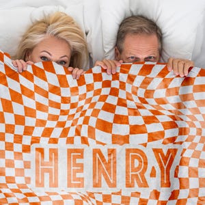 Custom Name Flannel Blanket, Wedding or Anniversary Gift, Home and Bedroom Decor, Unique Gift for Him or Her, Soft Personalized Throw