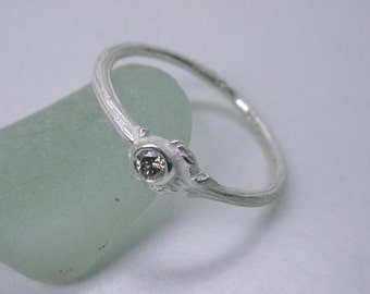 Diamond Twig Ring rounded