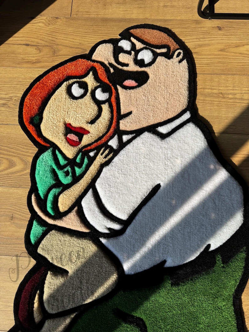 Peter and Lois Griffin Rug, Family Guy,custom Rug Tufting, Handmade ...