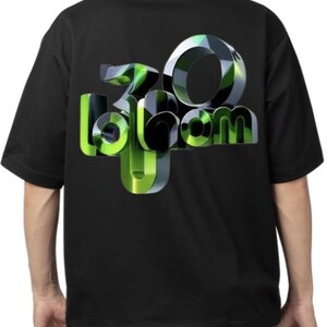 Futuristic 30 Bolohom Graphic T-Shirt | Black & Neon Green Streetwear Tee