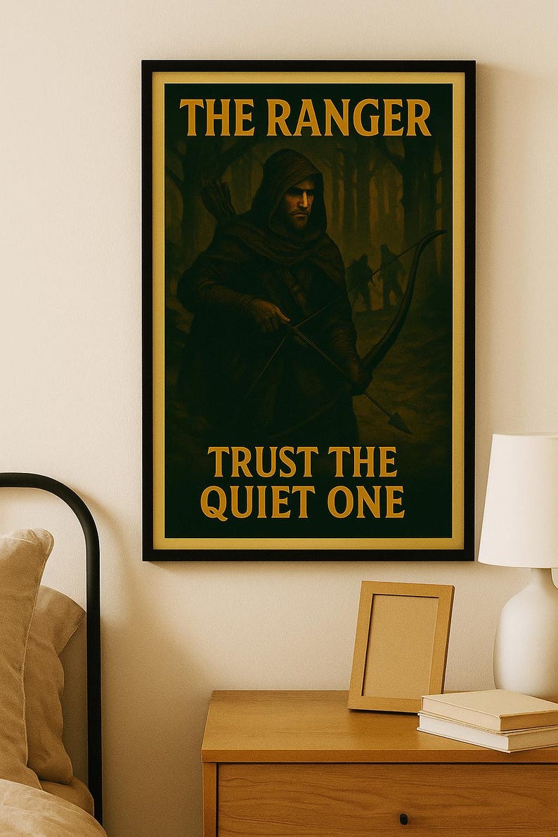 The Ranger Dnd Poster | Trust the Quiet One | Fantasy RPG Wall Art ...
