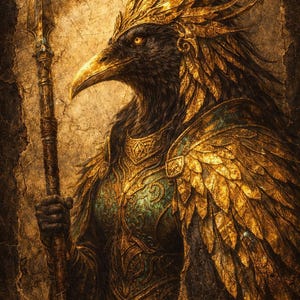 Badb Catha Crow Art: Celtic War Goddess Mythic Symbol (Digital Download)