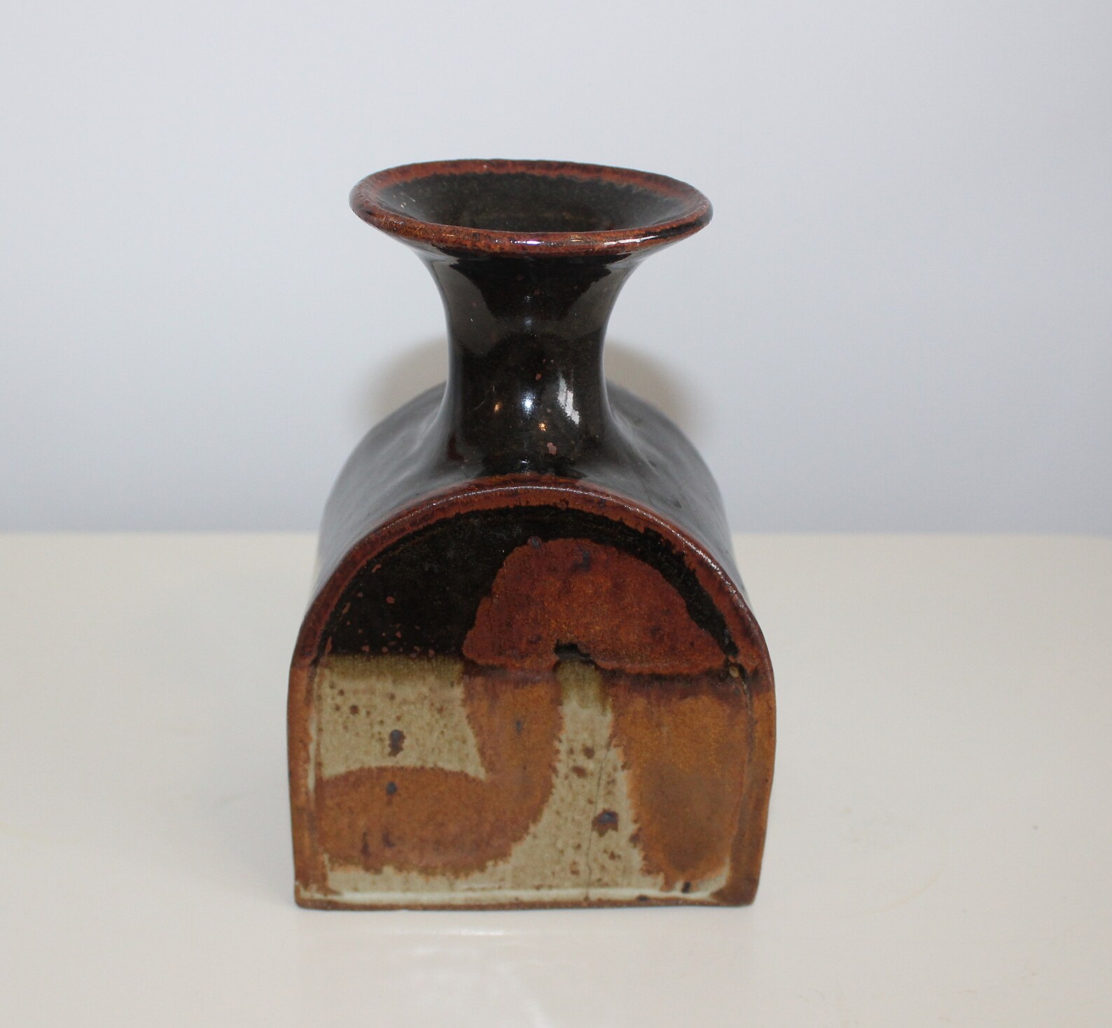 Donn Zver Studio Art Pottery Vase 1980s Vintage Signed Etsy