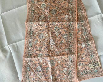 Silk Scarf Sacha Patterned Paisley Vintage Mint Condition FREE SHIPPING