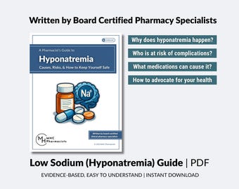 Low Sodium (Hyponatremia) Guide PDF | Symptoms, Causes, Safe Correction | Printable