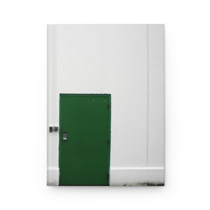 Green Door Hardcover Journal: Artistic Lined Notebook, 150 Pages
