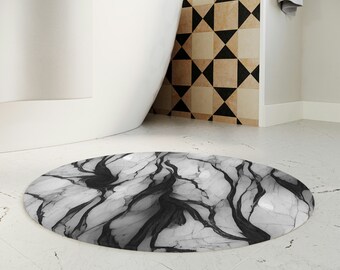 Marble essence Polyester Bath Mat