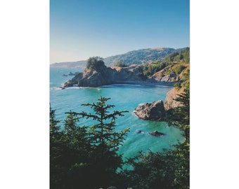 Oregon Coast Photography Print: Turquoise Ocean View Wall Art