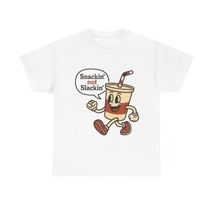 Camiseta unisex divertida para amantes de la comida, camiseta para amantes de los bocadillos, camiseta de dibujos animados para amantes de la comida, regalo para amantes de la comida, camiseta de comida chatarra, camiseta divertida de comida