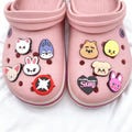 Stray Kids Inspired Clog Shoe Charms | Cute Cartoon DIY Shoe Pins | Detachable SKZ Character Accessories for Crocs & Slip-On Shoes