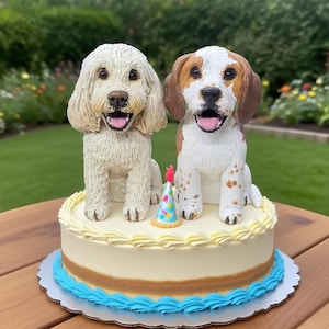 Custom Pets wedding cake topper, Dog cake topper Wedding cake topper Pets birthday wedding cake topper with dog